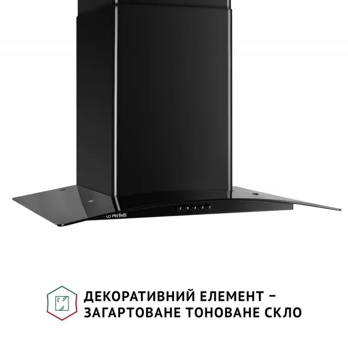 Витяжка кухонна Perfelli GRASSI 6HMB NERO зображення 3