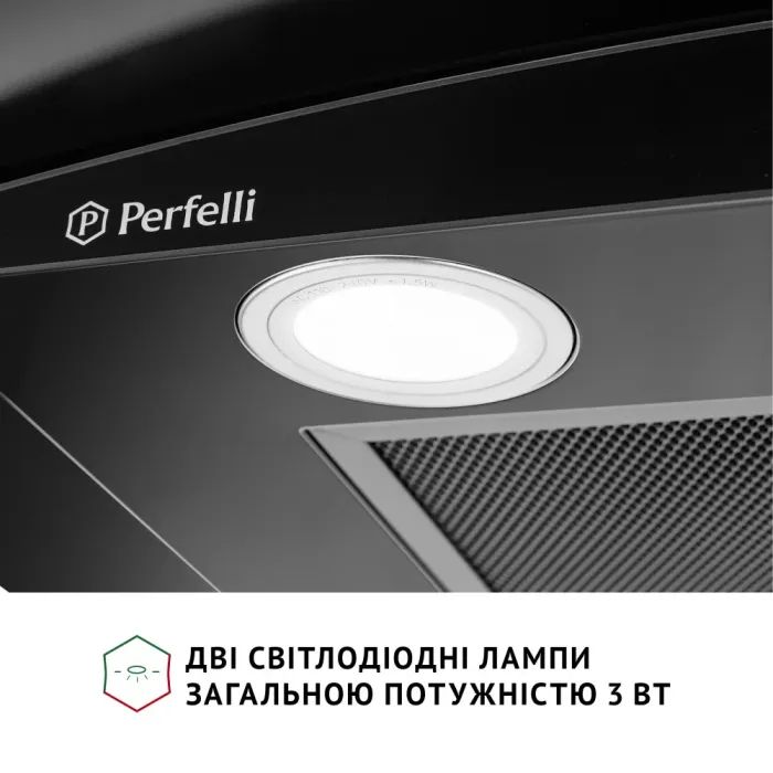 Витяжка кухонна Perfelli GRASSI 6HMB NERO зображення 4