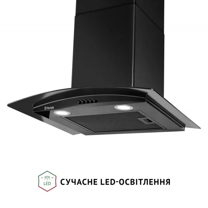 Витяжка кухонна Perfelli GRASSI 6HMB NERO зображення 5