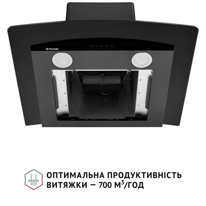 Витяжка кухонна Perfelli GRASSI 6HMB NERO зображення 7