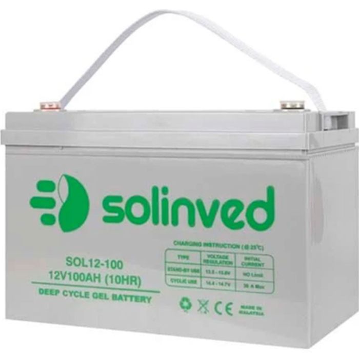 Батарея к ИБП Solinved 12V-100Ah, GEL (SLG100-12)