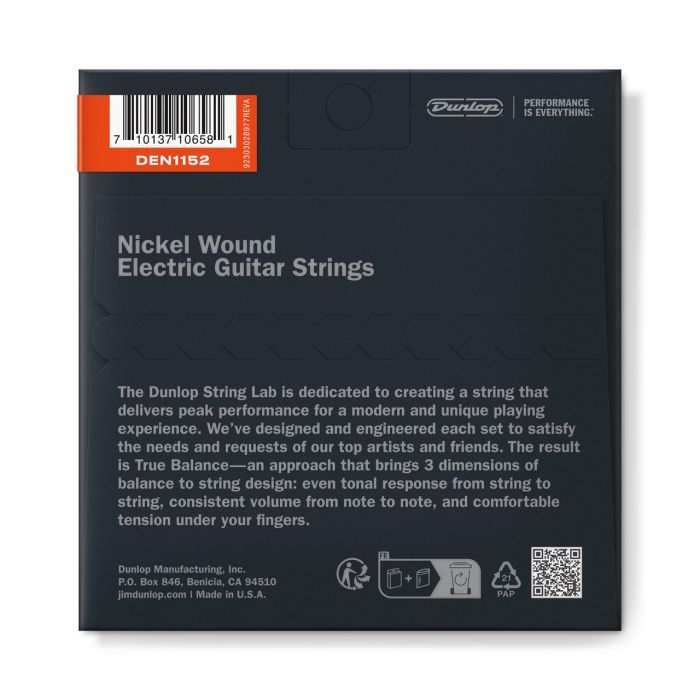 Струни для гітари Jim Dunlop Nickel Wound Electric Guitar Strings (11-52) (DEN1152) зображення 2