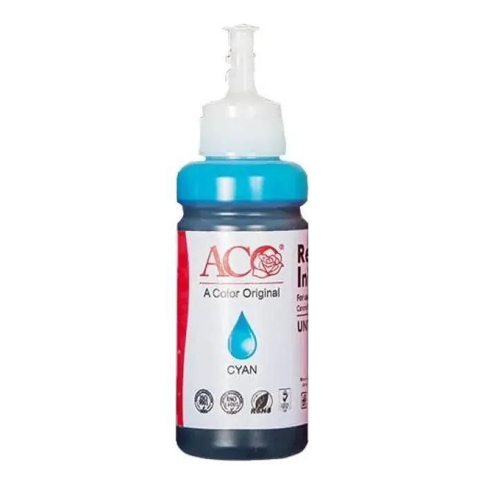Чернила ACO HP GT51/52 Cyan, 70ml, InkTank/Smart Tank (ACO-AH-001-CUN)