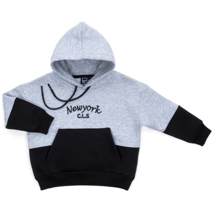 Спортивний костюм дитячий Cloise з худи на флісі (CL0215009-128-gray) зображення 2