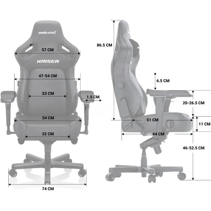 Кресло игровое Anda Seat Kaiser 4 PVC Size XL Pink (AD12YDDC-XLL-20-P-PV/C) изображение 12