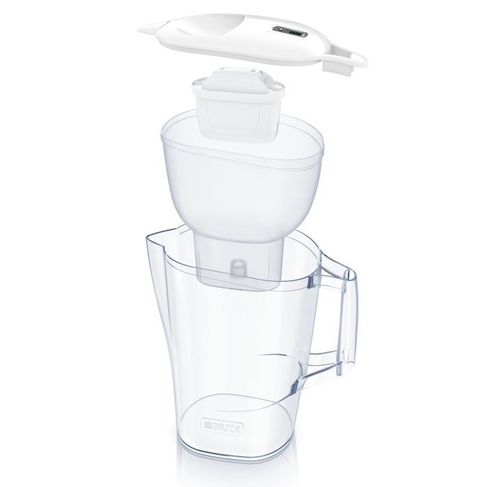 Фильтр-кувшин Brita Aluna Memo MXPro 2.4л (1.4л очищеної води) з фільтр-картриджем 3шт, білий (1053054) изображение 2