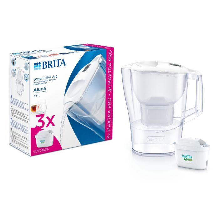 Фильтр-кувшин Brita Aluna Memo MXPro 2.4л (1.4л очищеної води) з фільтр-картриджем 3шт, білий (1053054) изображение 7