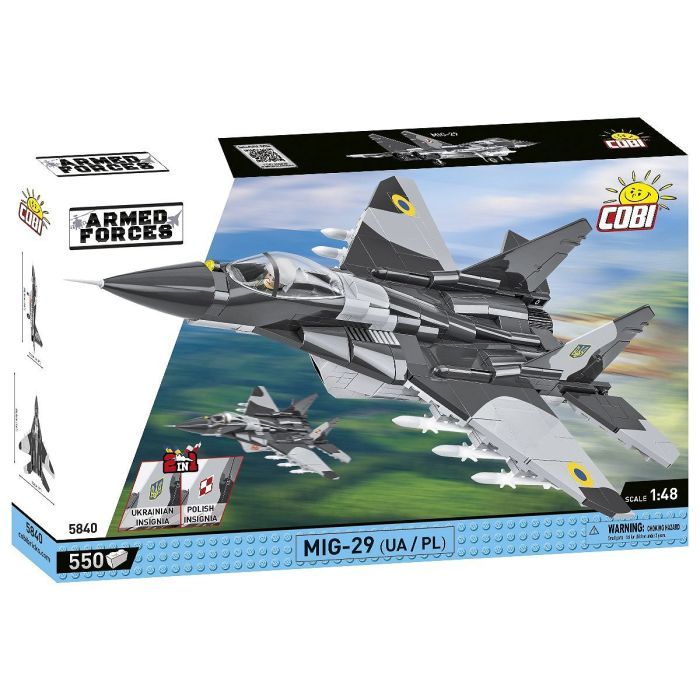 Конструктор Cobi Самолет МиГ-29 (UA/PL) Fulcrum, 550 деталей (COBI-5840)