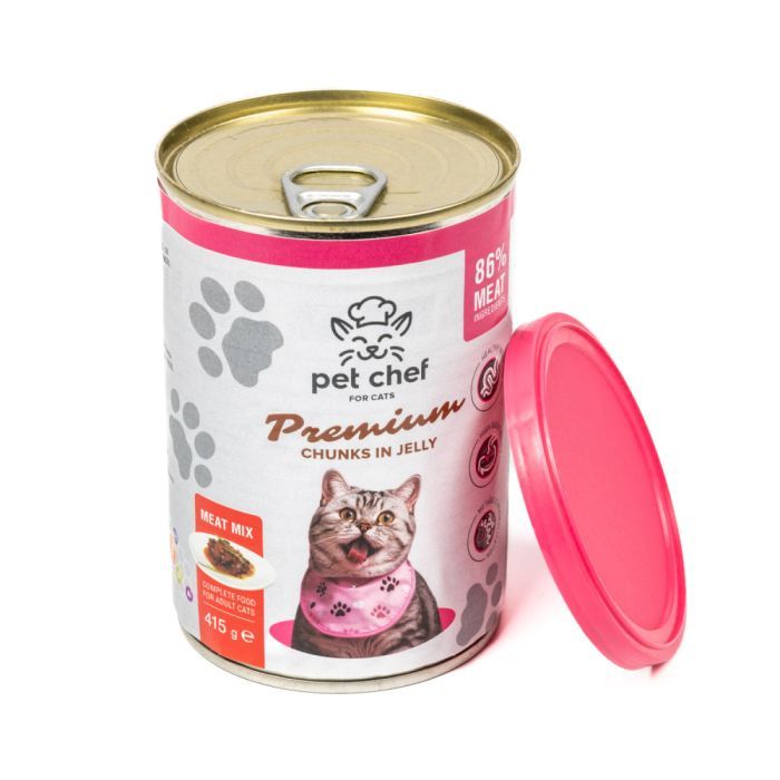 Вологий корм для кішок Pet Chef М'ясний мікс 415 г (4820255193571) зображення 3