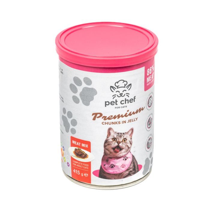 Вологий корм для кішок Pet Chef М'ясний мікс 415 г (4820255193571) зображення 5