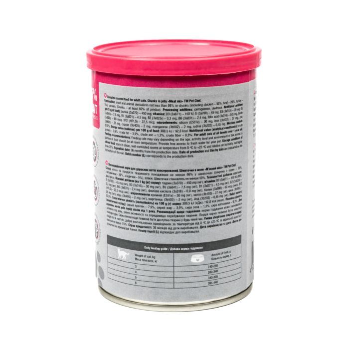 Вологий корм для кішок Pet Chef М'ясний мікс 415 г (4820255193571) зображення 7