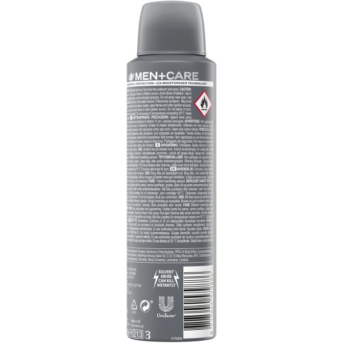 Антиперспирант Dove Men+Care Экстрасвежесть 150 мл (8717644579886) изображение 2