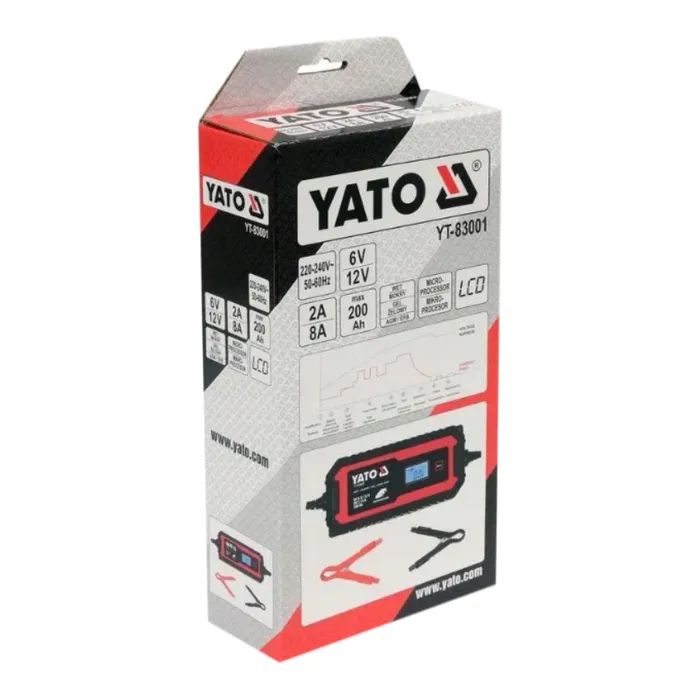 Зарядное устройство для автомобильного аккумулятора Yato YT-83001 изображение 6