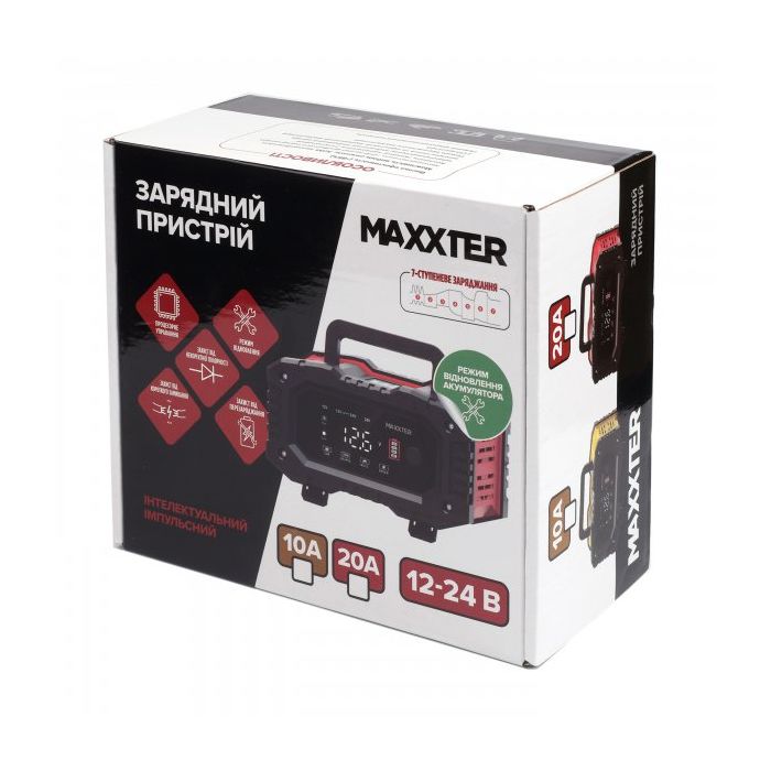 Мережевий зарядний пристрій для АКБ Maxxter MX-CHR-1224V20P 12-24V (MX-CHR-1224V20P) зображення 3