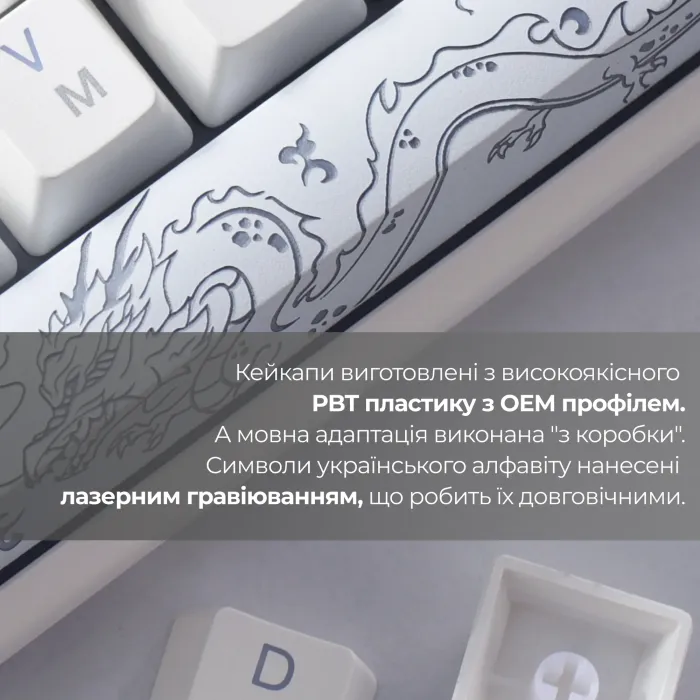 Клавіатура Ducky One 3 SF Cherry MX Red RGB UA USB Black (DKON2167ST-RUAPXCLAWSC1) зображення 8
