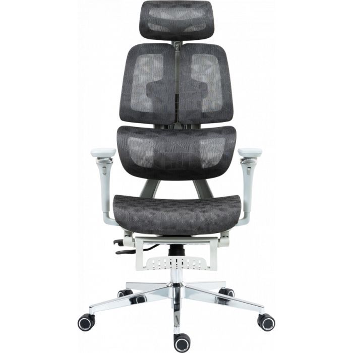 Офисное кресло GT Racer B-2450 White/Gray изображение 4
