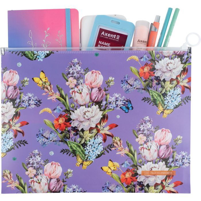 Папка на молнии Axent zip-lock А4 Olga Selyshcheva, Secret Garden (1497-35-A) изображение 3