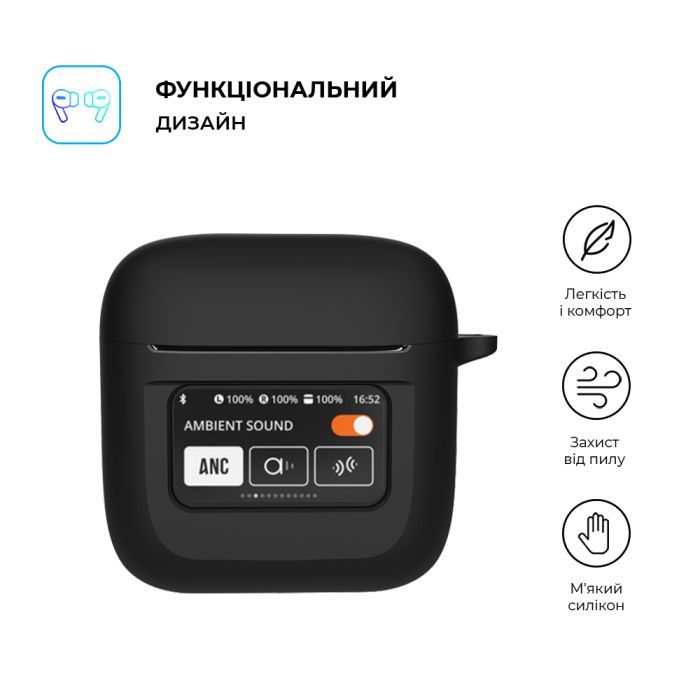 Чехол для наушников Armorstandart Hang Case для JBL Tour Pro 2 Black (ARM80444) изображение 2