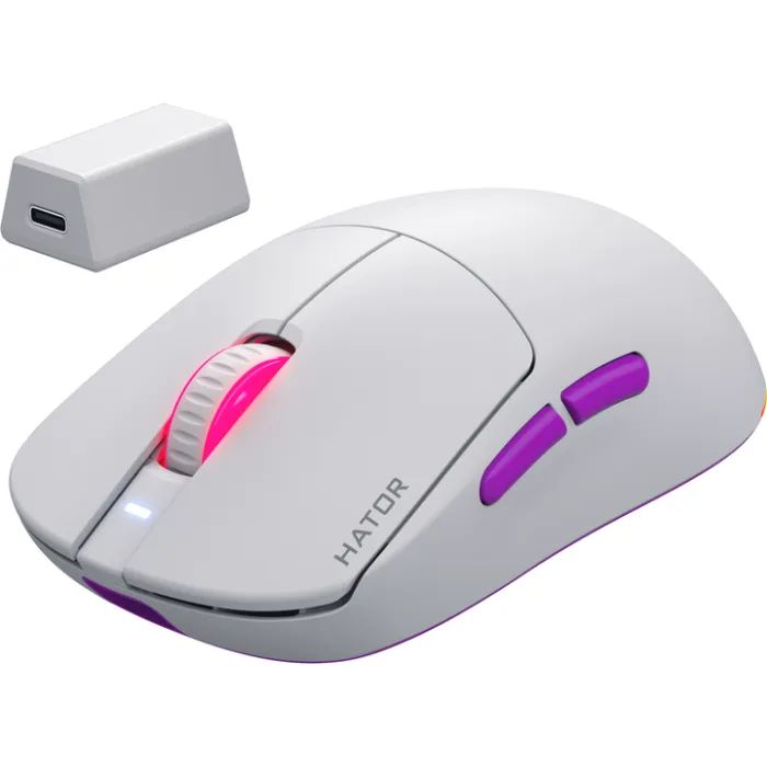 Мышка Hator Quasar 3 Ultra 8K Wireless White (HTM771) изображение 3