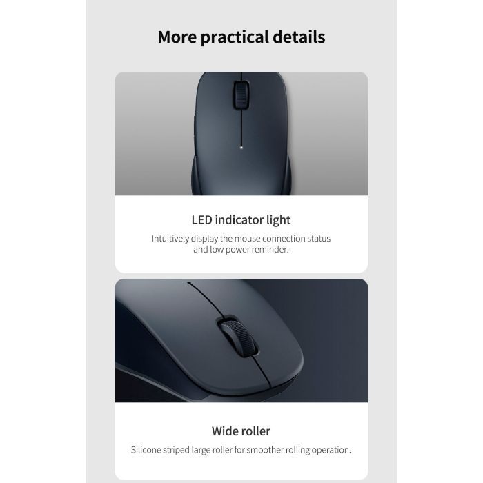 Мышка Xiaomi Dual-mode Wireless Mouse 2 White (BHR8849GL) (1122317) изображение 8