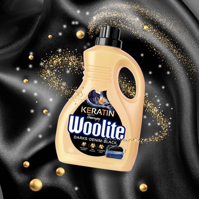 Гель для стирки Woolite Для черных, темных и джинсовых тканей С кератином 4.5 л (5900627056945) изображение 3