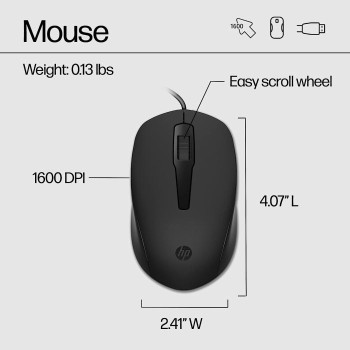 Комплект HP 150 USB Black (240J7AA) изображение 6