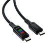 Дата кабель USB-C to USB-C 1.2m 100W with display C7-03 Acefast (6974316282778) изображение 2