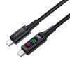 Дата кабель USB-C to USB-C 1.2m 100W with display C7-03 Acefast (6974316282778) изображение 3