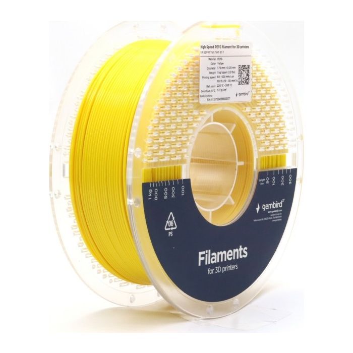 Пластик для 3D-принтера Gembird PETG High Speed, 1.75 мм, 1 кг, red (3DP-PETG1.75HY-01-R)
