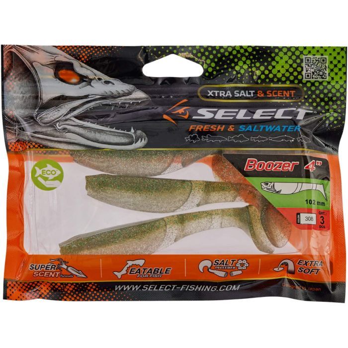 Силікон рибальський Select Boozer 4" 900 (3 шт/уп) (1870.32.42) зображення 2