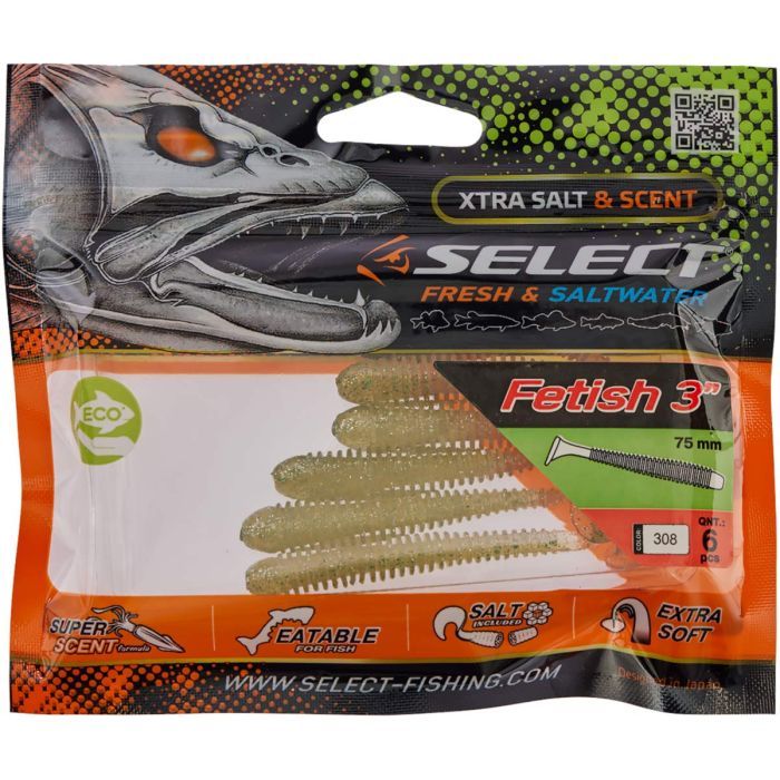 Силікон рибальський Select Fetish 3" 280 (6 шт/уп) (1870.71.25) зображення 2
