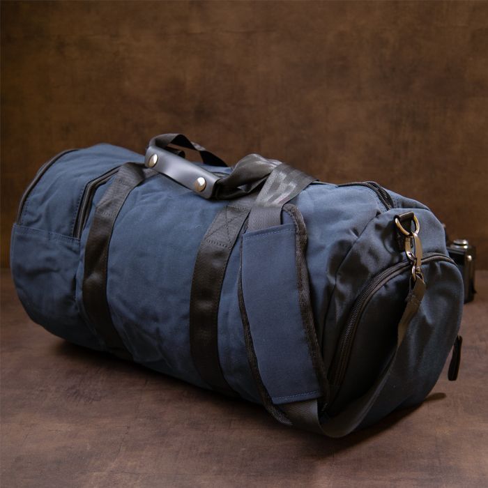 Сумка Vintage Спортивная текстильная Малиновая (20642) изображение 11