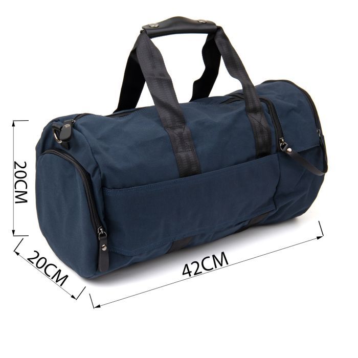 Сумка Vintage Спортивная текстильная Малиновая (20642) изображение 4