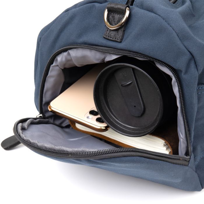 Сумка Vintage Спортивная текстильная Малиновая (20642) изображение 7