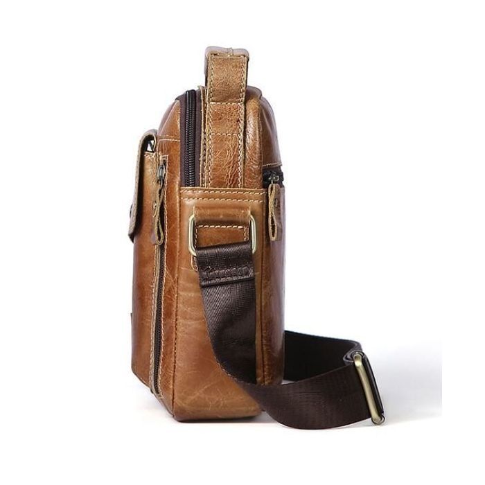 Сумка Vintage Cветло-коричневая (14707) изображение 6