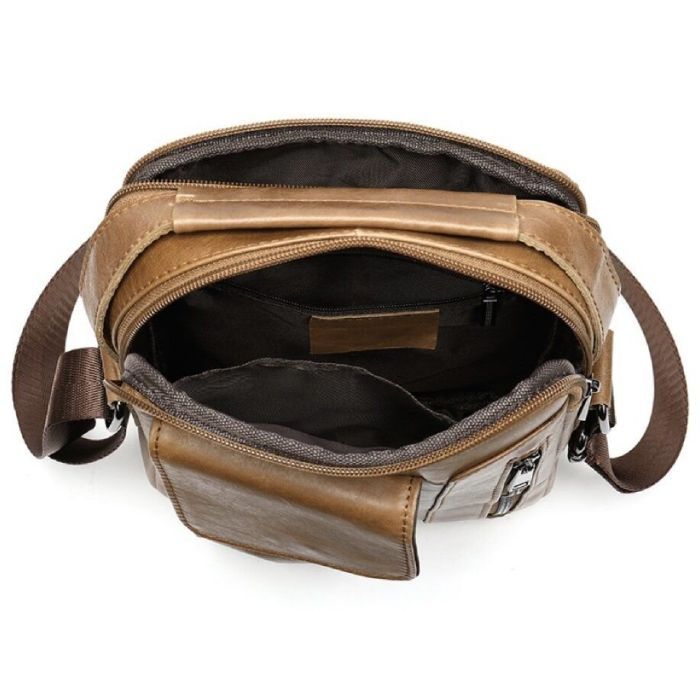 Сумка Vintage Cветло-коричневая (14707) изображение 7