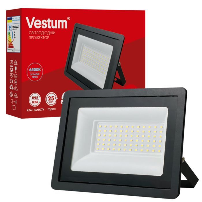 Прожектор Vestum LED 50W 6500K 180-260V IP65 (1-VS-3016)