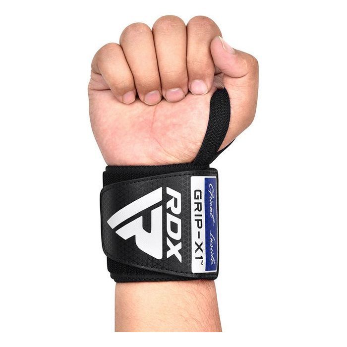 Бинт для спорта RDX Gym Wrist Wrap R11 Black/Blue (WAH-WR11BU) изображение 4