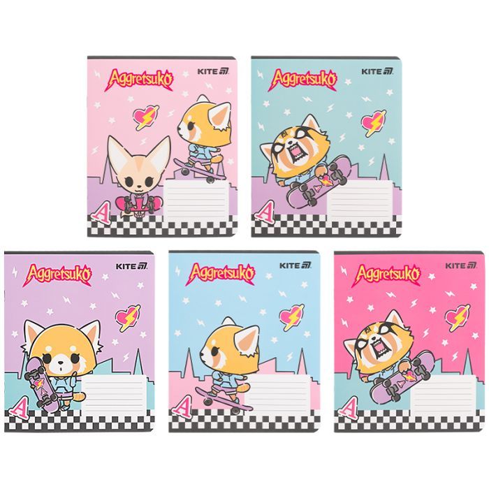 Зошит Kite Aggretsuko, 18 аркушів, клітинка (AR25-236)