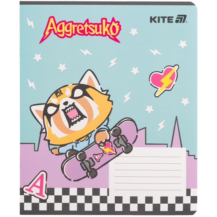 Зошит Kite Aggretsuko, 18 аркушів, клітинка (AR25-236) зображення 6