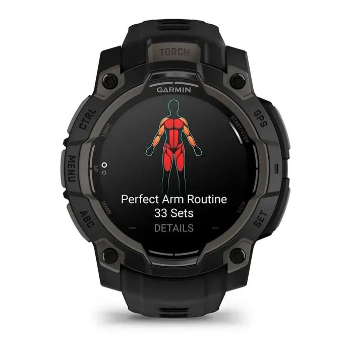 Смарт-часы Garmin Instinct 3, 45mm, AMOLED, Black Bezel with Black Band, GPS смарт-годинник (010-02936-00) изображение 2