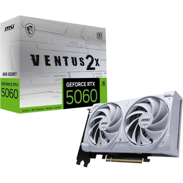 Відеокарта MSI GeForce RTX5060 8Gb VENTUS 2X OC WHITE (RTX 5060 8G VENTUS 2X OC WHITE) зображення 5