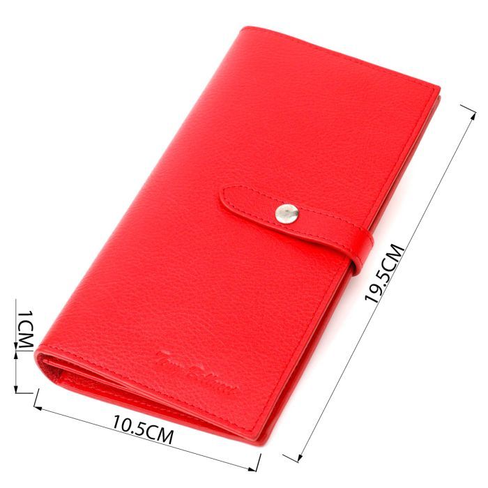 Портмоне Tony Bellucci З натуральної шкіри Червоне (22035) зображення 3