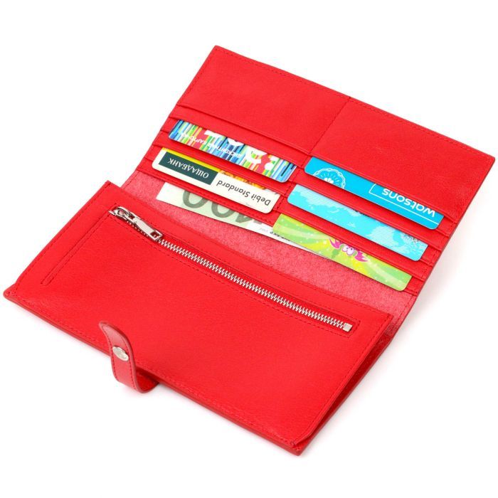 Портмоне Tony Bellucci З натуральної шкіри Червоне (22035) зображення 6