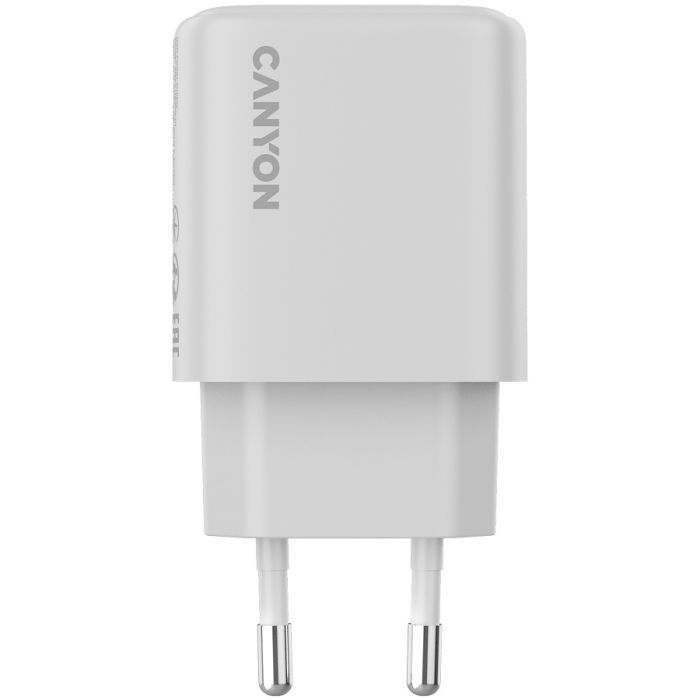Зарядное устройство Canyon OnCharge 250 25W 1xPD EU White (CNE-CHA250-01) изображение 3