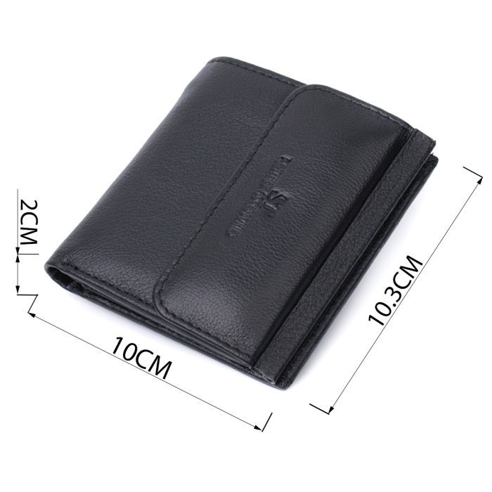 Гаманець ST Leather З натуральної шкіри Чорний (22719) зображення 3