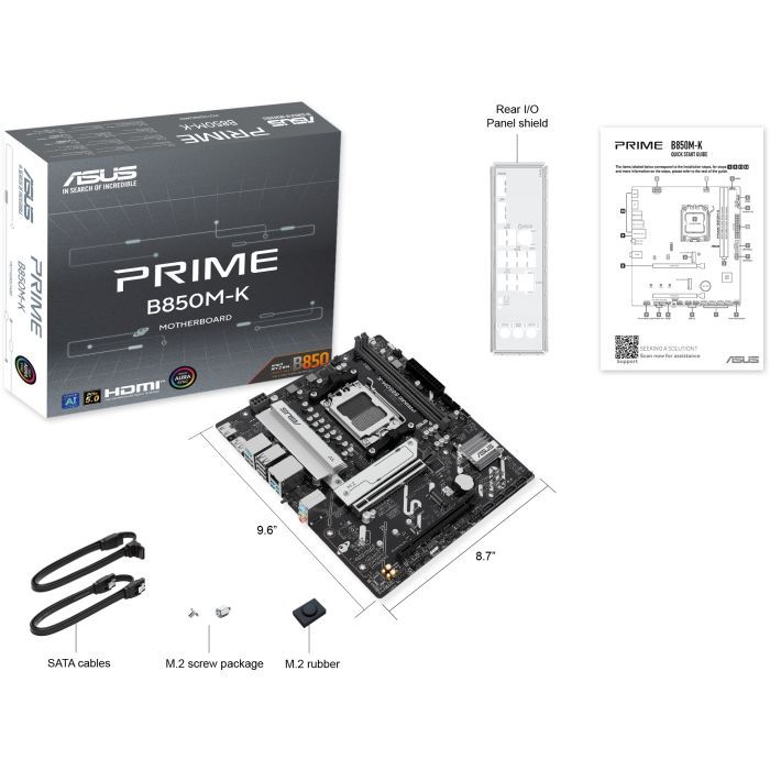 Материнська плата ASUS PRIME B850M-K зображення 8