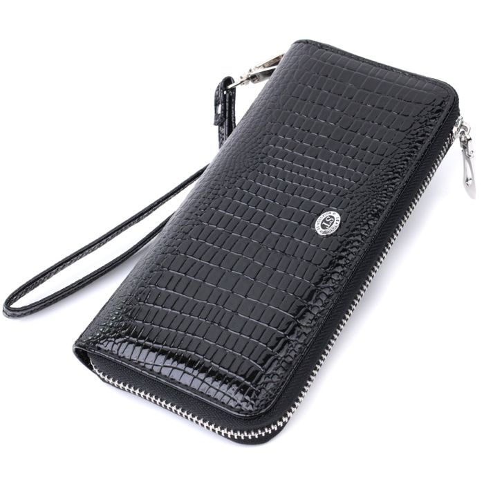 Кошелек ST Leather Из натуральной кожи Черный (22678)