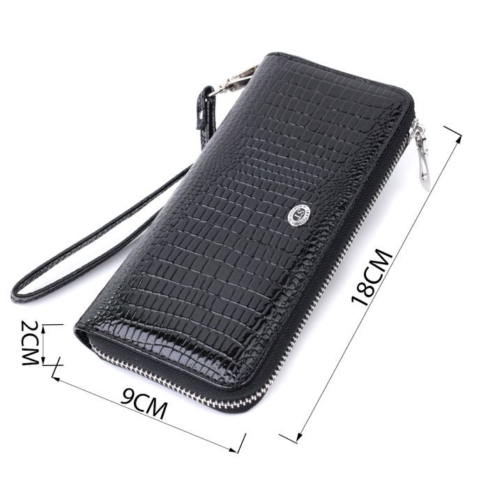 Кошелек ST Leather Из натуральной кожи Черный (22678) изображение 3