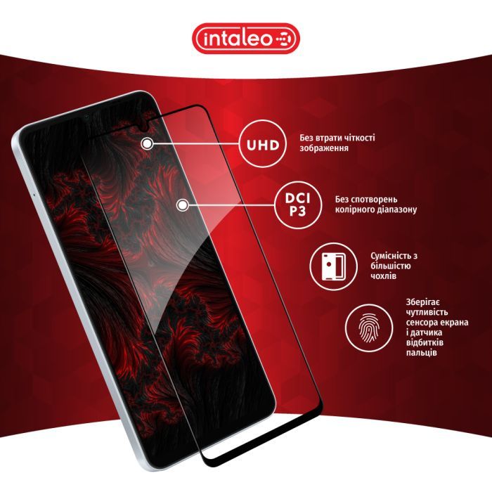 Стекло защитное Intaleo Full Glue Samsung A06 5G Black (1283126613012) изображение 4